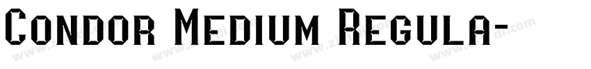 Condor Medium Regula字体转换